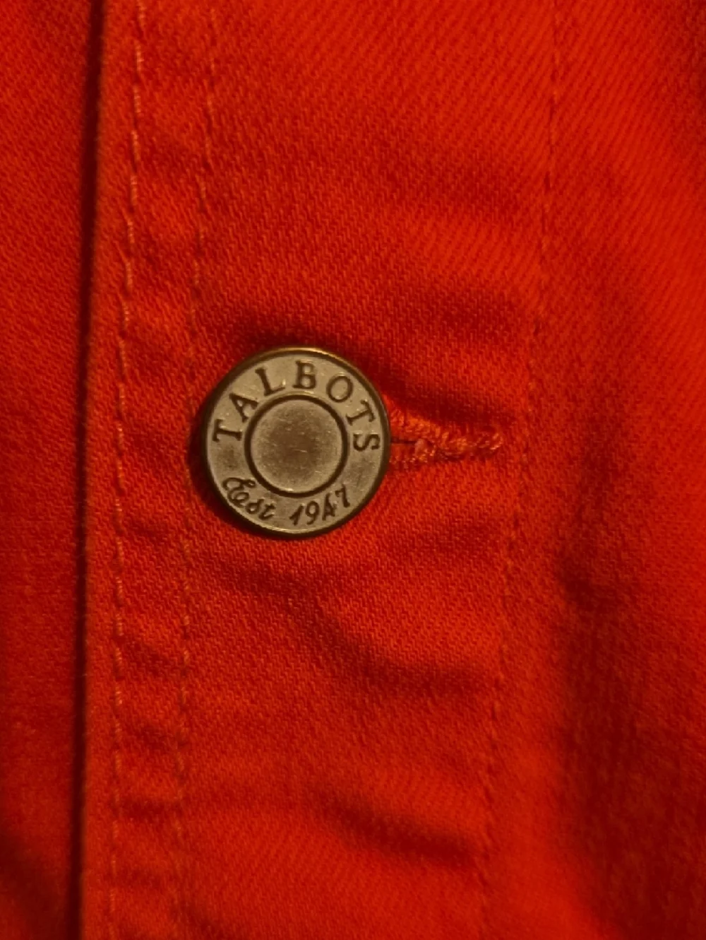 Talbots Coral-Pink‎ Denim Jacket
